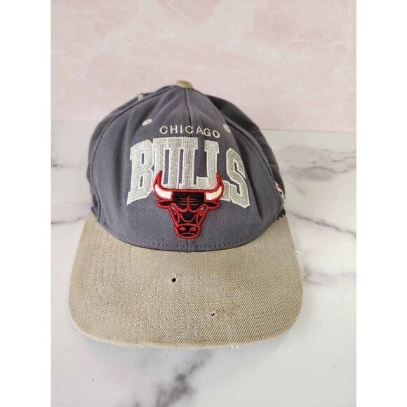 Chicago Bulls Basketball grey hat Mitchell & Ness Nostalgia Co. Philadelphia Har - Picture 1 of 7